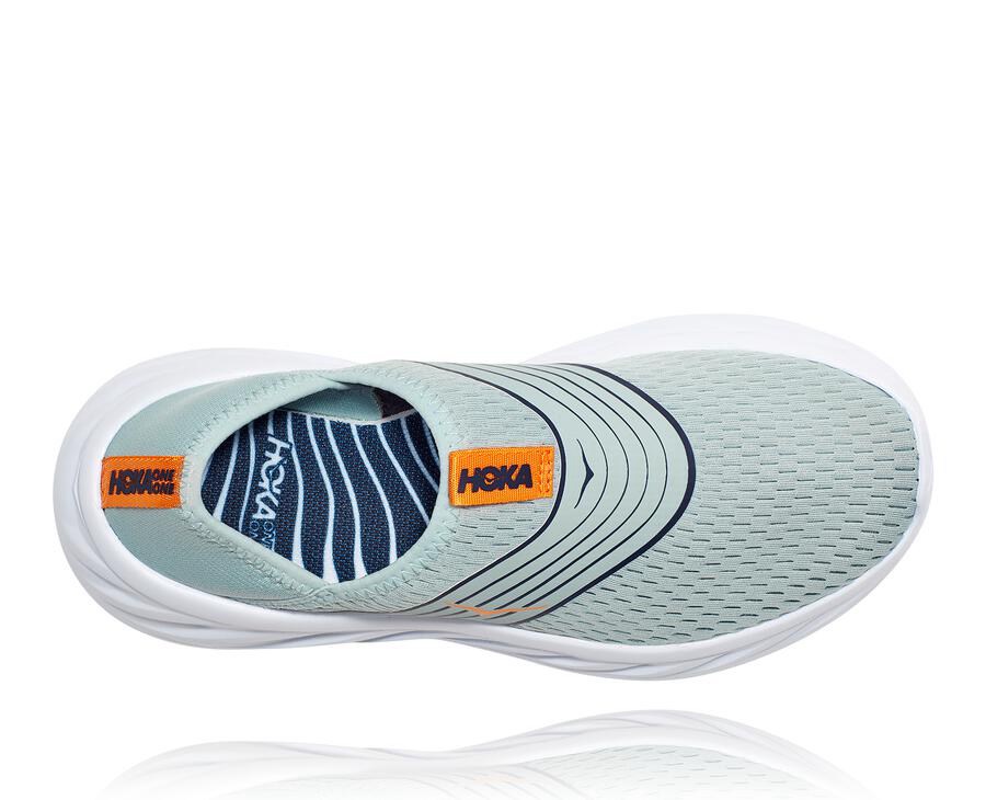 Sandalias Hoka One One Mujer Azules/Blancos - Ora Recovery - NTJK64198